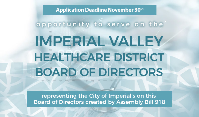 IV Healthcare District Initial BOD Application Nov 30