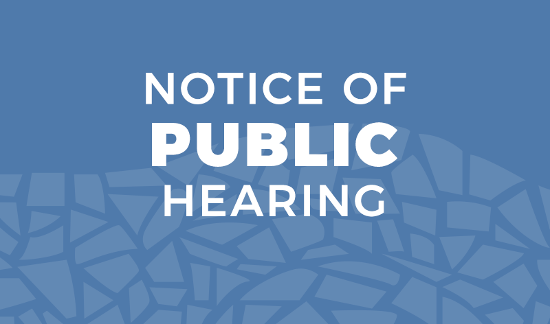 Notice of Public Hearing - 061025